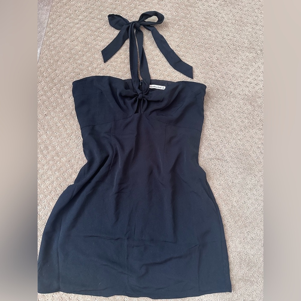 Abercrombie & Fitch Back Halter Dress zip closure (L-tall)